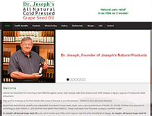 Tablet Screenshot of josephsnaturalproducts.com